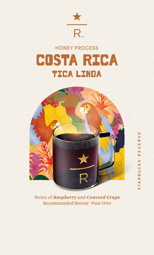 HONEY PROCESS COSTA RICA TICA LINDA Notes of Raspberry and Concord Grape Recommended Brewer-Pour Over